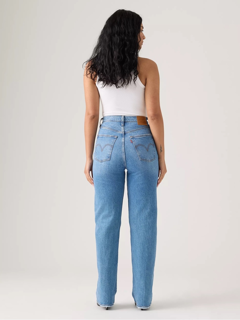 High-Rise Straight Leg Women’s Jeans - Medium Wash